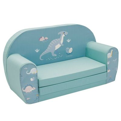 Canapea extensibila, New Baby, Din spuma, Husa din bumbac certificat Oeko-Tex Standard 100, 42x78x35, 9 luni-5 ani, Dinosaur BYN55567