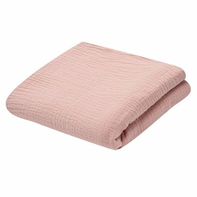 Paturica bebe, New Baby, 70x100 cm, Din muselina, 100% bumbac certificat Oeko Tex Standard 100, Pink BYN55590