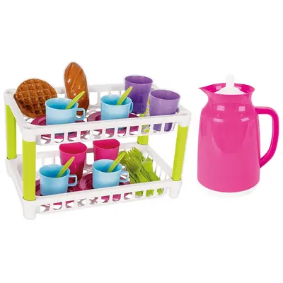 Set de servit ceaiul pilsan hamarat two-tier tea pink hubpl-03-336-pk