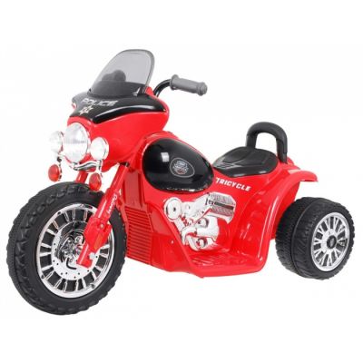 Motocicleta electrica chopper jt568, roti si scaun din plastic, 79x46x54, putere 20w - rosu edeedipa.jt568.cr
