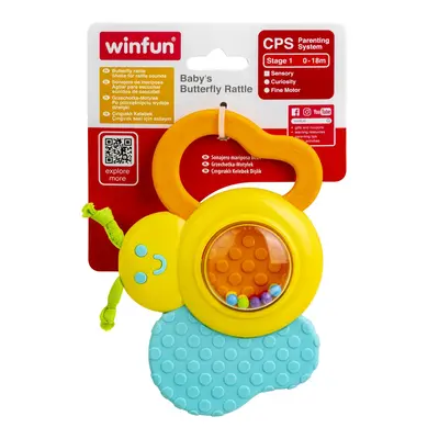 WINFUN ZORNAITOARE FLUTURAS CU JUCARIE DE DENTITIE VIVWin000183