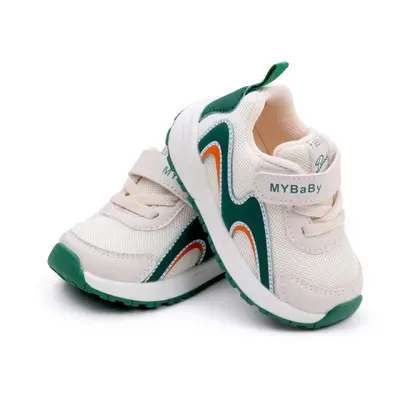 Adidasi albi cu verde - valuri mdmy2306-2-c