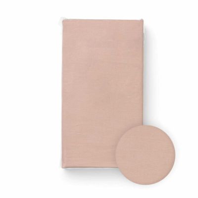 Cearceaf cu elastic, Bocioland, Pentru patut, Din 100% bumbac jersey, 120x60 cm, 0 luni+, Pink BYNBL052
