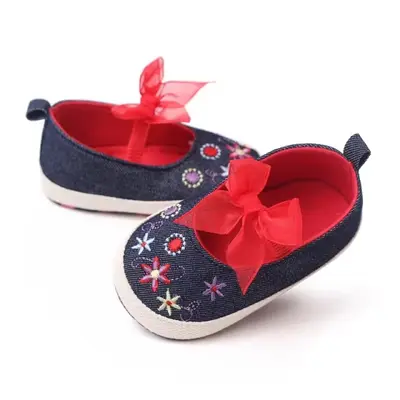 Pantofi din denim cu fundite si broderii florale csbm2340-2-va3