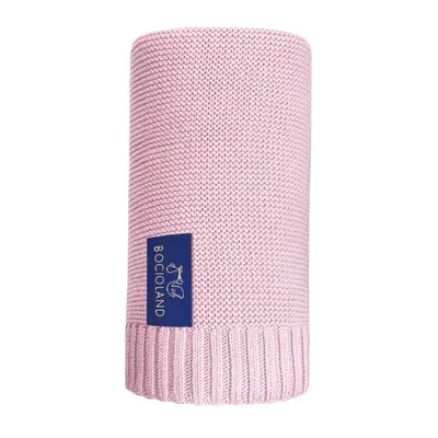 Paturica, Bocioland, Paris, Pentru copii, Moale, Din bambus si bumbac, Cu proprietati de termoreglare, Antialergica si antibacteriana, Dimensiune mare 80 x 100 cm, Pink BYNBOC0288