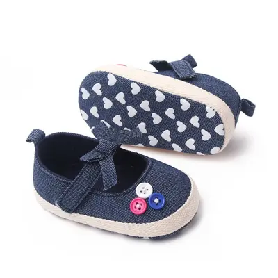 Pantofiori bebelusi, bleumarin cu bulinute albe csbm2327-3-va5