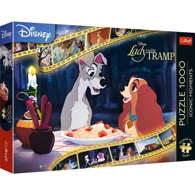 PUZZLE TREFL 1000 PREMIUM PLUS DISNEY DOAMNA SI VAGABONDUL VIV10830
