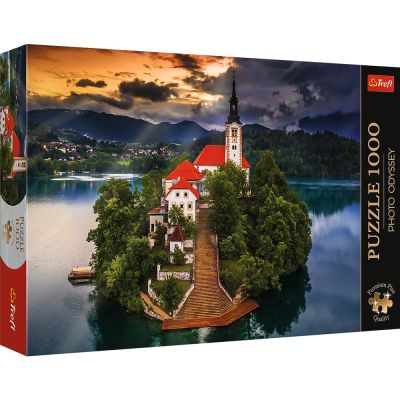 PUZZLE TREFL 1000 PREMIUM PLUS PHOTO ODYSSEY LACUL BLED SLOVENIA VIV10797