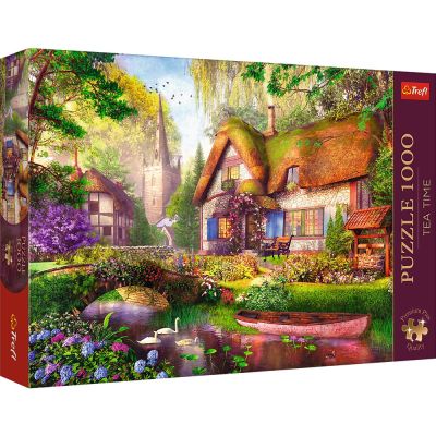 PUZZLE TREFL 1000 PREMIUM PLUS TEA TIME CASUTA DIN PADURE VIV10804