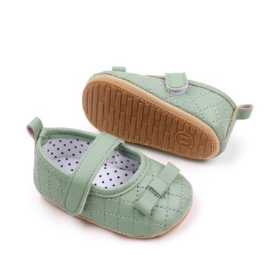 Pantofiori verzi cu fundita delicata csbjz7083-3-va6
