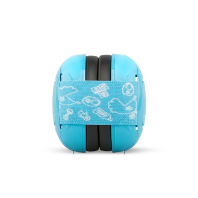 Casti antifonice pentru bebelusi, ofera protectie auditiva de la 0+ luni, 2 bentite reglabile, SNR 25, albastru, SCHALLWERK MINI+ Baby Blue