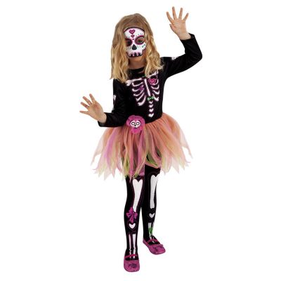 Costum de carnaval - schelet fetita