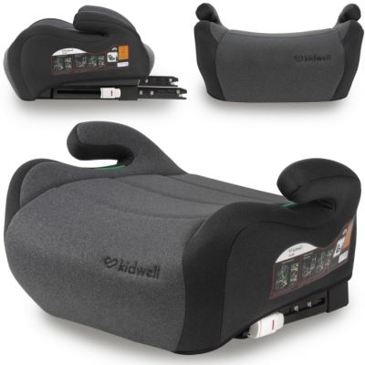 Inaltator auto 125-150 cm, cu isofix kidwell ovan - black gray edeedifosaova03a0