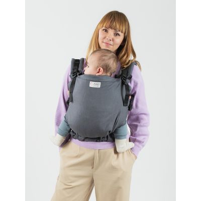 Marsupiu isara preschooler graphite linen