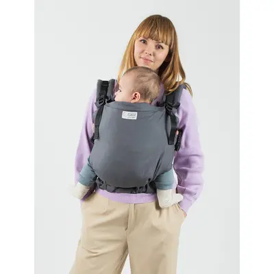 Marsupiu isara preschooler graphite linen