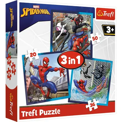 PUZZLE TREFL 3IN1 DISNEY MARVEL SPIDERMAN VIV34874