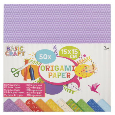 Hartie origami 15 x 15 cm, 50 file