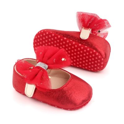 Pantofiori rosii sidefati pentru fetite chd2650-1-va4