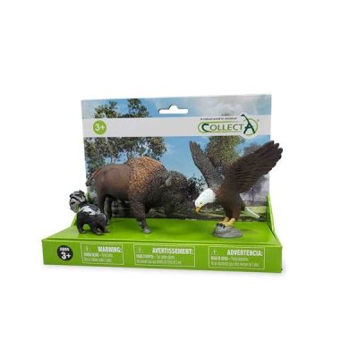 Set de 3 figurine pictate manual din america de nord 84223 - okecol84223uxp