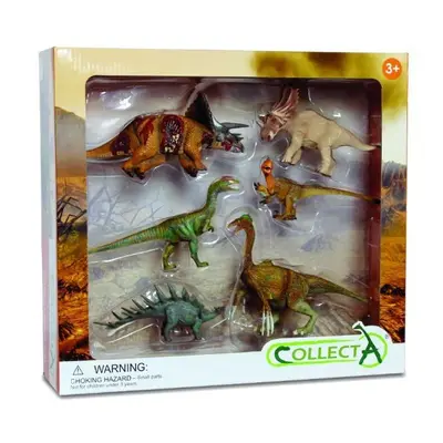 Set de 6 figurine pictate manual dinozauri 1 89574 - okecol89574wb