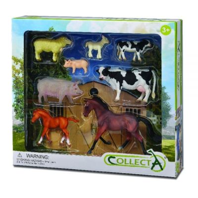 Set de 8 figurine pictate manual viata la ferma 84181 - okecol84181wb
