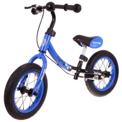 Bicicleta fara pedale cu frana si cadru variabil, roti gonflabile, boomerang sportrike - albastru edeedirb.wb-06.nb