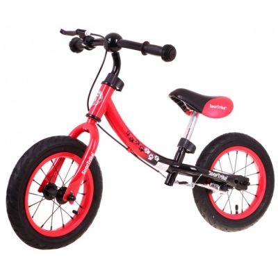 Bicicleta fara pedale cu frana si cadru variabil, roti gonflabile, boomerang sportrike - rosu edeedirb.wb-06.cr