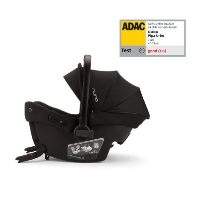 Nuna - scoica auto cu isofix integrat pipa urbn caviar, nastere - 75 cm, testata inclusiv la impact lateral, conform ece r129 si testata adac bbbcf15610cvrgl