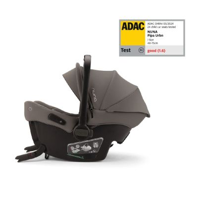 Nuna - scoica auto cu isofix integrat pipa urbn granite, nastere - 75 cm, testata inclusiv la impact lateral, conform ece r129 si testata adac bbbcf15610grngl