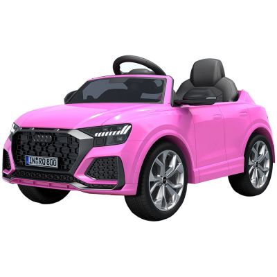 Masinuta electrica chipolino audi rs q8 cu scaun din piele si roti eva pink hubelkauq8r24p