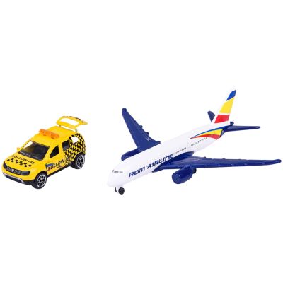 Set majorette dacia duster airport cu o masinuta si un avion hubs212057715sro