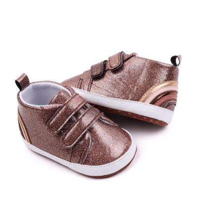 Pantofiori maro pentru bebelusi - glitter csbyq3201-1-va15