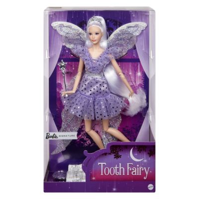 BARBIE SIGNATURE PAPUSA BARBIE ZANA MASELUTA CU ARIPI DE ZANA BAGHETA SI GEANTA VIVMTJCW43