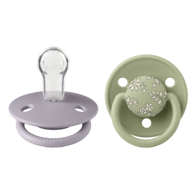 Bibs x liberty - set 2 suzete de lux capel silicon, tetina rotunda, marime universala bbbsetlibertydeluxsiliconcapel