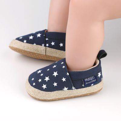 Pantofiori bleumarin tip mocasini cu stelute cs2181-2-va17