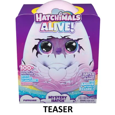 HATCHIMALS ALIVE MISTERY HATCH OU PUFFICORN VIV6069132