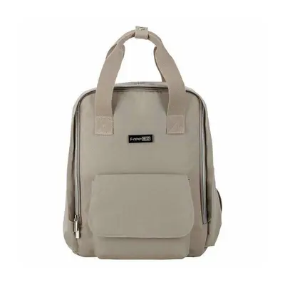 Rucsac pentru mamici, FreeON, Style, Impermeabil, Cu multiple buzunare, Bine compartimentat, Cu prindere universala de carucior, 28x28x12 cm, Grey/Beige BYN82054