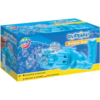 Pistol pentru baloane de sapun Bubble Shooter cu 50 ml solutie inclusa Moxy GR600041 BBJGR600041_Albastru