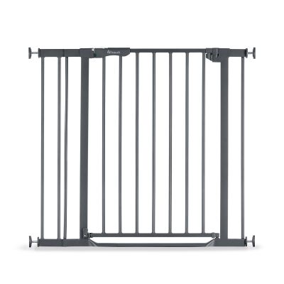 Poarta siguranta Hauck, Clear Step Autoclose 2 Grey, 75-80 cm, Cu extensie + 9 cm, 84-89cm, Inchidere magnetica automata din ambele parti EKDhk59745