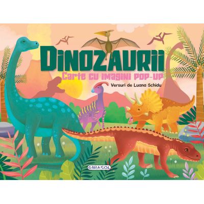 Carte cu imagini pop-up - dinozaurii