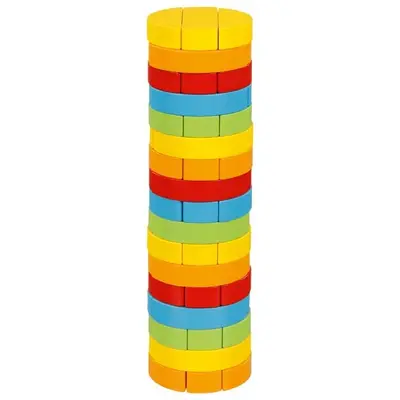 Joc jenga cu piese din lemn turnul rotund - okegoki56757
