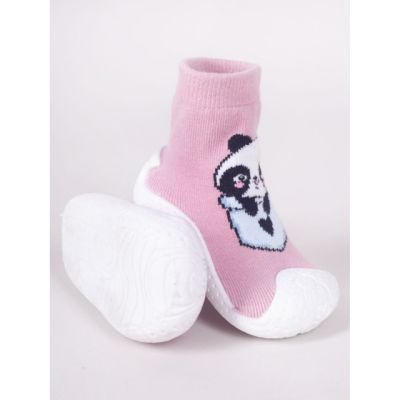 Mocasini pentru copii cu talpă antiderapantă – design cu panda obg-0006c