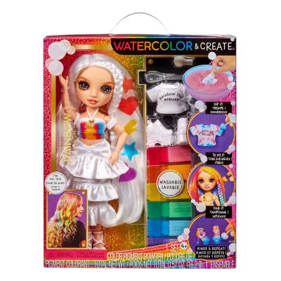 RAINBOW HIGH WATERCOLOR CREATE PAPUSA OCHI CAPRUI VIVMGA507598EUC