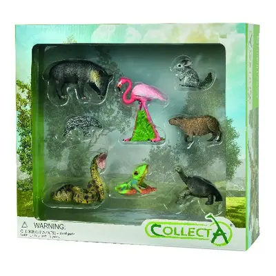 Set de 8 figurine pictate manual wild life - okecol84098wb