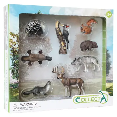 Set de 8 figurine pictate manual woodlands - okecol84168wb