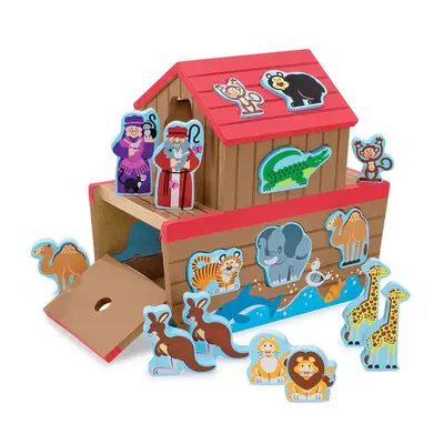 Set de joaca din lemn arca lui noe melissa and doug - okemd3786
