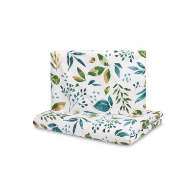 Set lenjerie de pat bumbac 100% cu 2 piese 100x135 cm/40x60 cm Sensillo Botanic PMICSILLO-43592