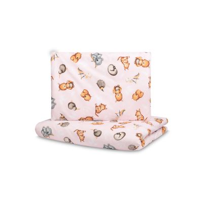 Set lenjerie de pat bumbac 100% cu 2 piese 100x135 cm/40x60 cm Sensillo Jungla PMICSILLO-43594