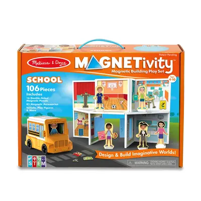 Set magnetic de joaca la scoala - melissa & doug - okemd30657