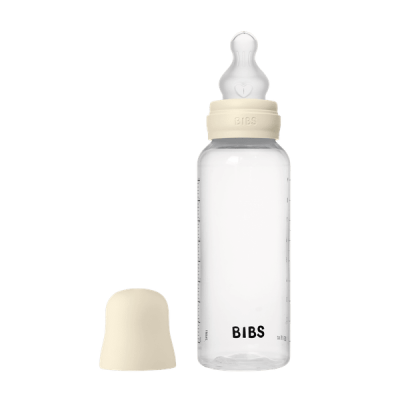 Bibs - set complet biberon anticolici, 270 ml, silicon, ivory bbb50171216